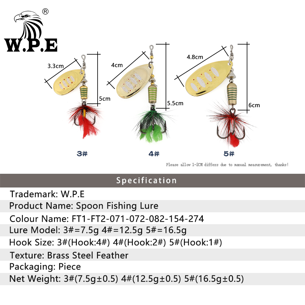 W.P.E KOMODO Spinner Locken 2  – Fishing Lure Spinnerbait Bewertung und Preis