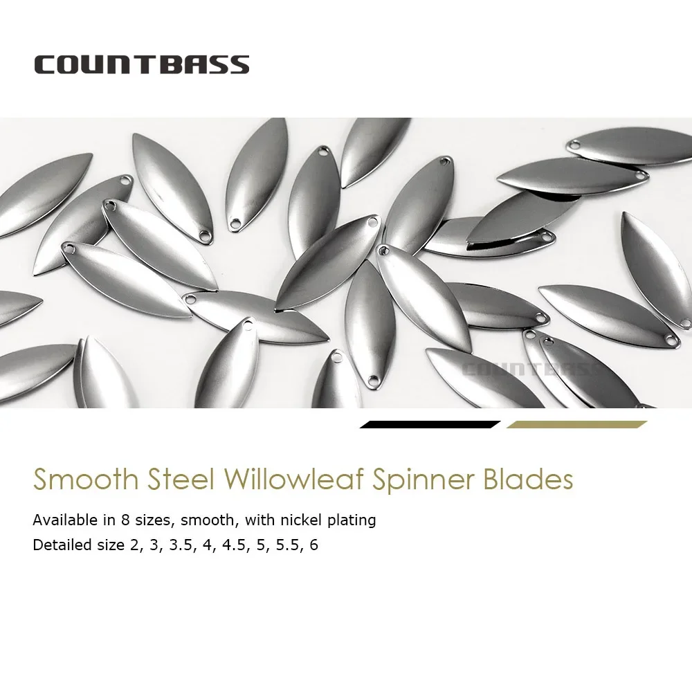 Countbass 50 Stück Nickelstahl – Fishing Lure Blade Bait Bewertung und Preis