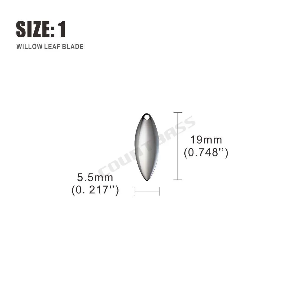 Countbass 50 Stück Nickelstahl – Fishing Lure Blade Bait Bewertung und Preis